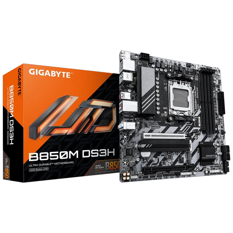 MOTHERBOARD GIGABYTE B850M DS3H (REV. 1.0) AMD AM5 MATX DDR5 PCIE 5.0 M.2 GEN5 LAN 2.5GB