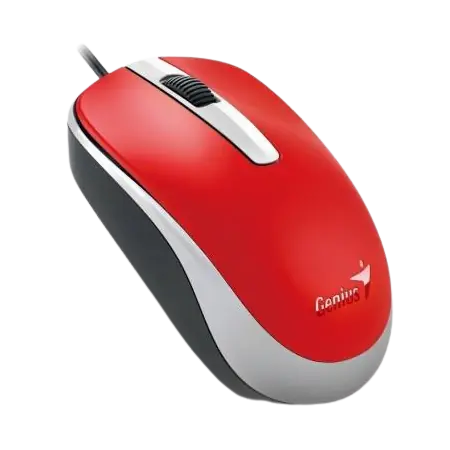 Mouse Genius DX-110 G5 Ambidiestro USB Rojo