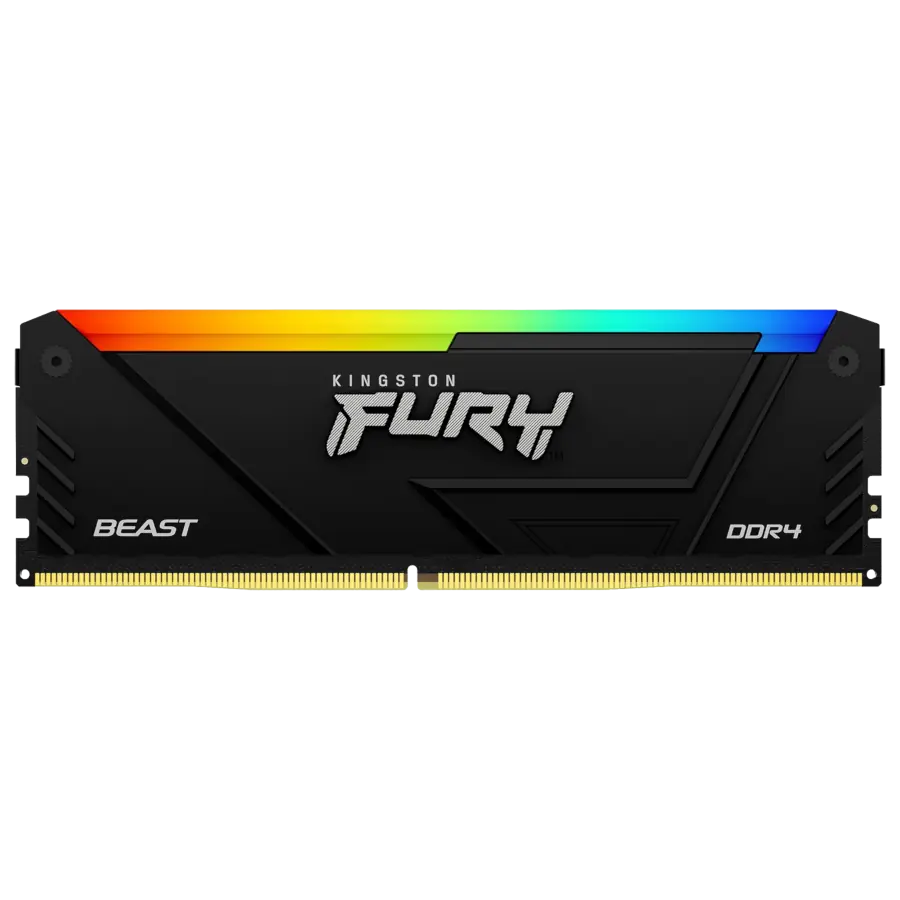 Memoria RAM Kingston FURY Beast DDR4 RGB 16GB 3600MT/s CL18 16Gbit 1.35V Negro