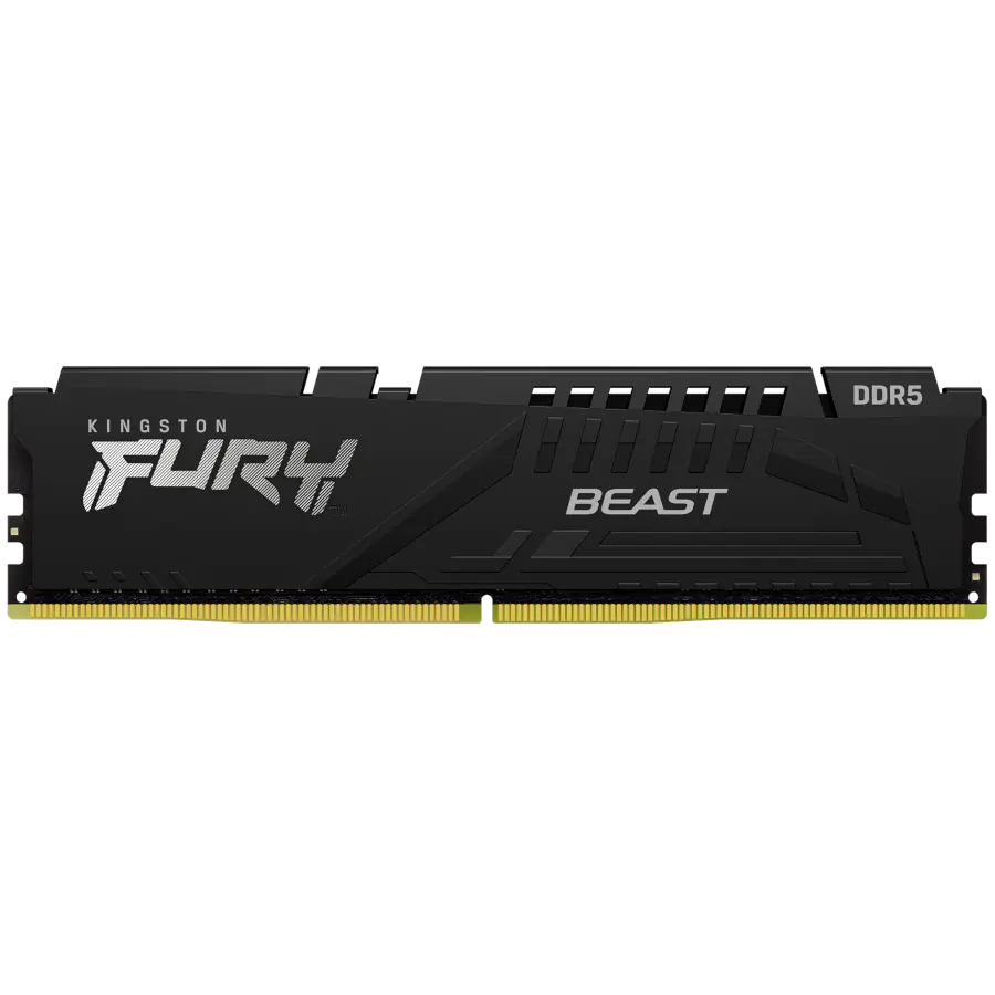 Memoria RAM Kingston FURY Beast DDR5 16GB 6400MT/s CL32 16Gbit EXPO XMP 1.4V Negro