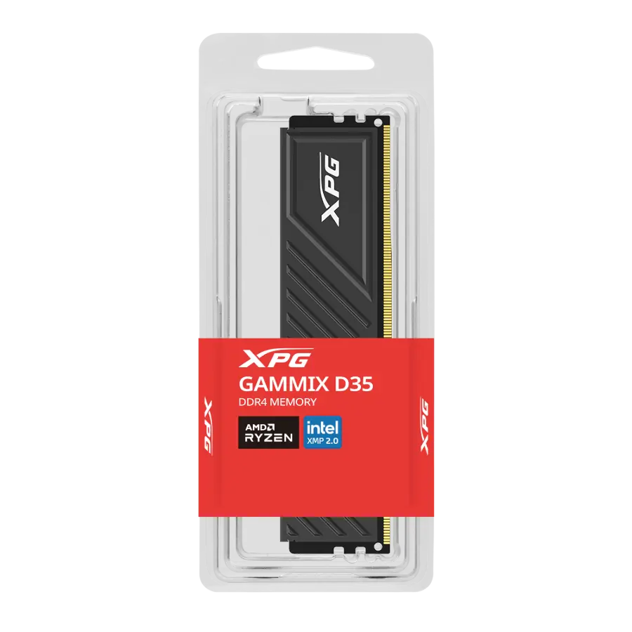 MEMORIA RAM XPG GAMMIX D35 DDR4 8GB 3200MT/S CL16 1.35V INTEL XMP NEGRO