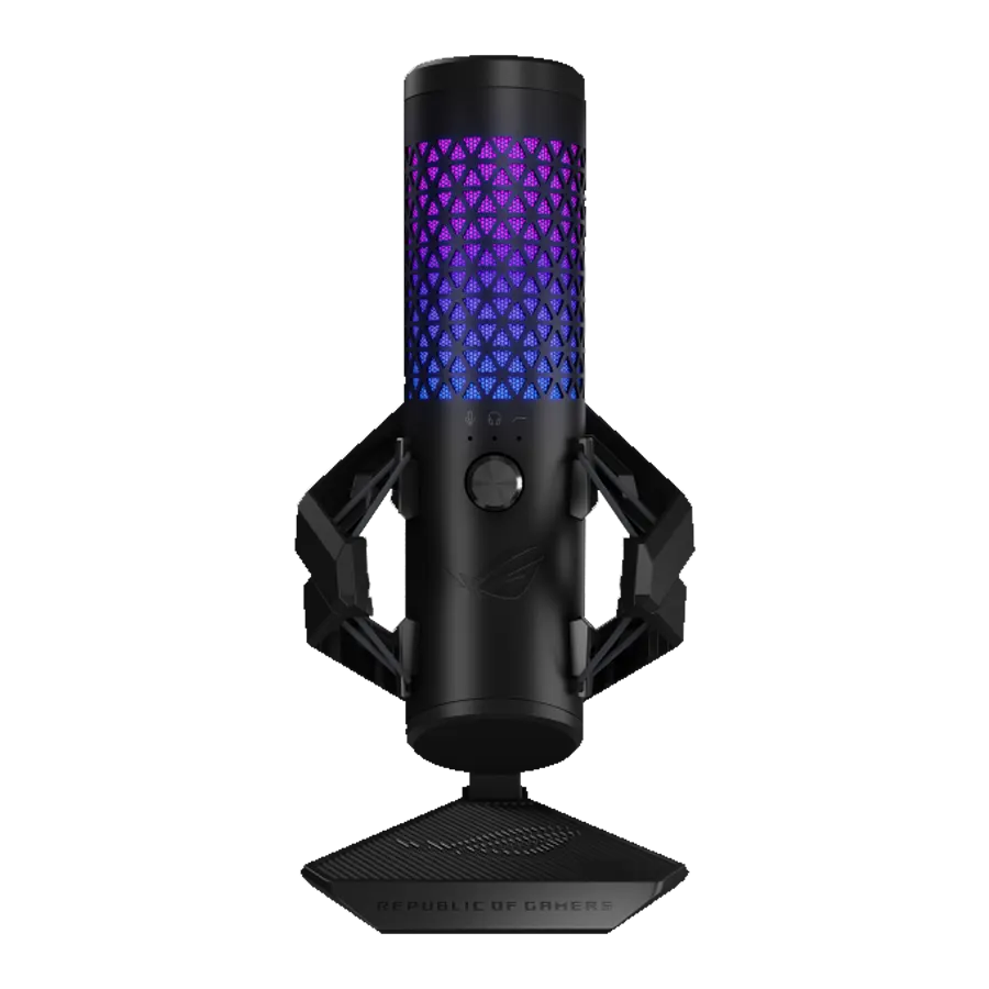Micrófono ASUS ROG Carnyx Condensador Cardioide 192kHz/24bit RGB USB Negro