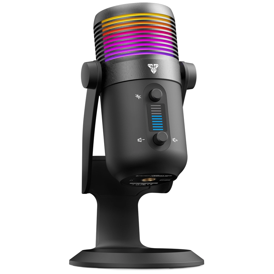 Micrófono Fantech Leviosa Max MCX03 Condensador Cardioide USB-C 192/24 RGB Negro c/ Base