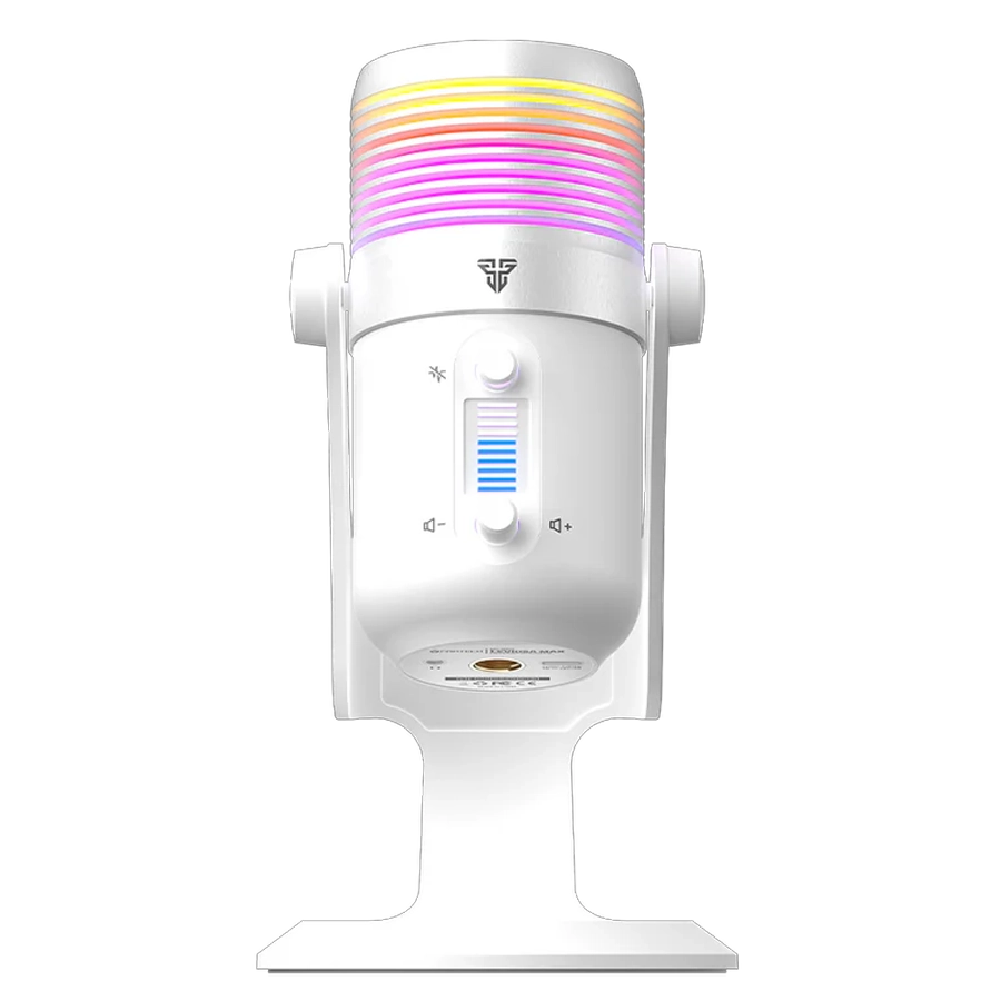 Micrófono Fantech Leviosa Max MCX03 Condensador Cardioide USB-C 192/24 RGB Blanco c/ Base