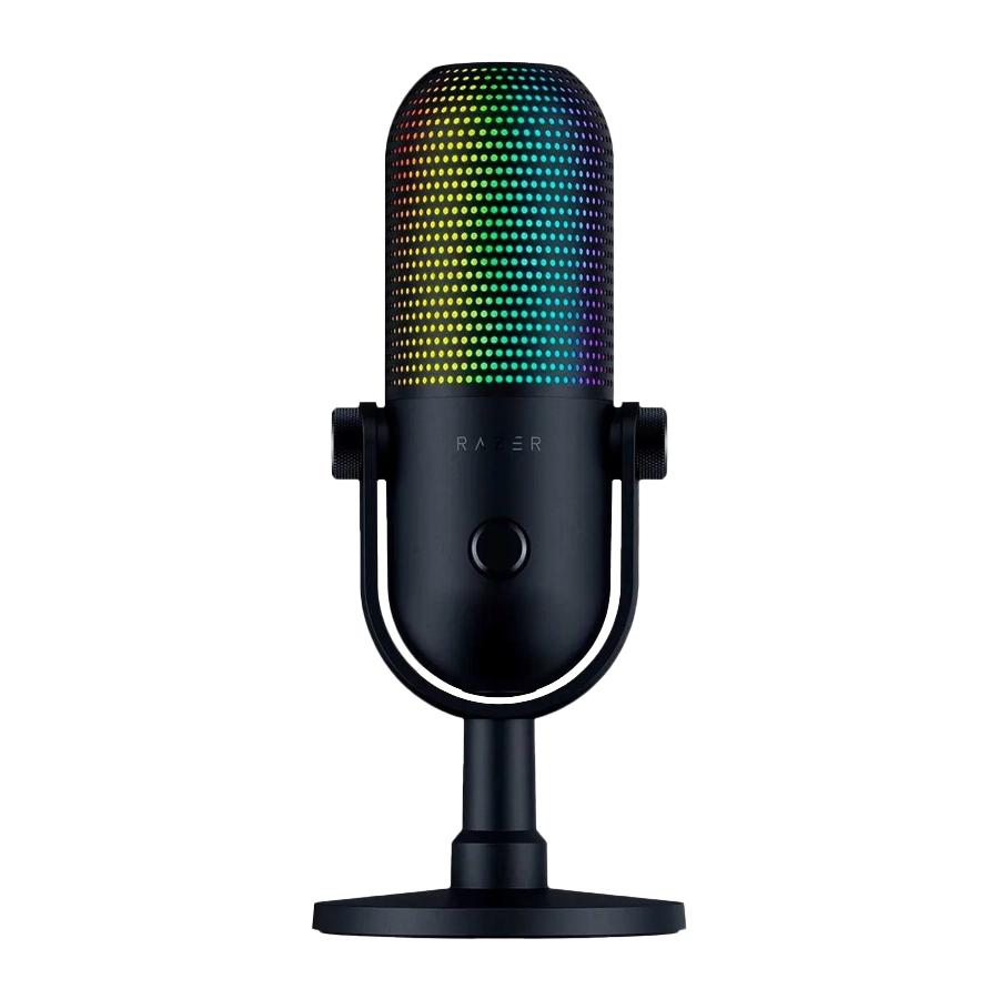 Micrófono Razer Seiren V3 Chroma RGB USB Condensador Supercardioide 96kHz 24bit Negro