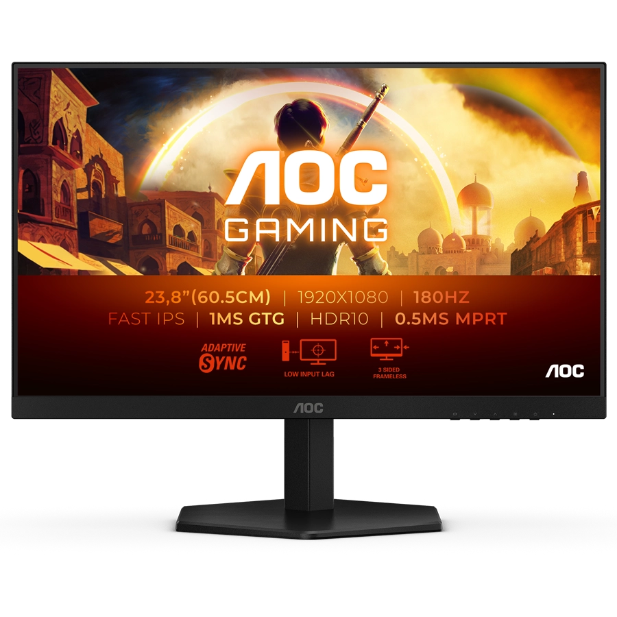 Monitor AOC Gaming 24G42E 24" FHD 180Hz 0,5ms Fast IPS HDR10 Adaptive Sync