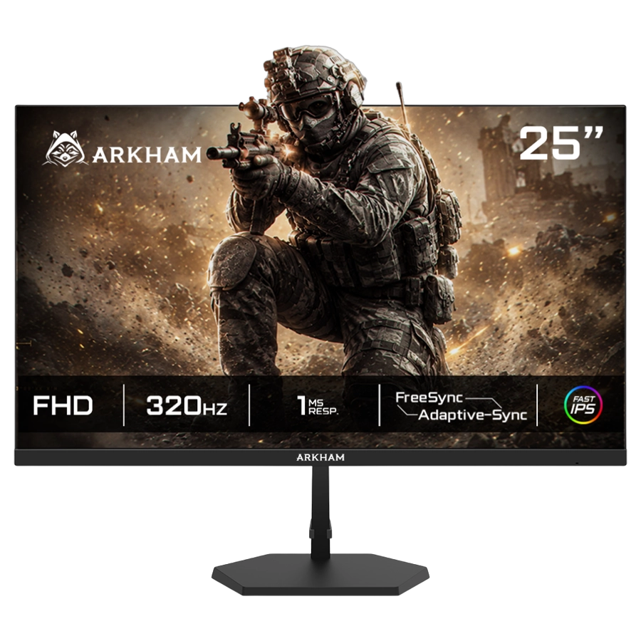 Monitor Gamer Arkham ARK25320FI8 25" Full HD FHD 320Hz 1ms Fast IPS HDR FreeSync