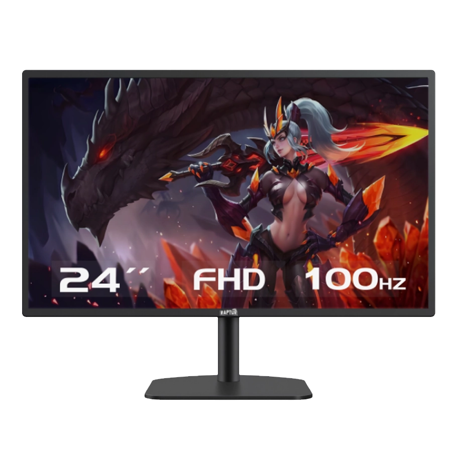 Monitor Gamer Raptor Hawk Eye 24" Slim FHD 100Hz TN HDMI VGA Negro