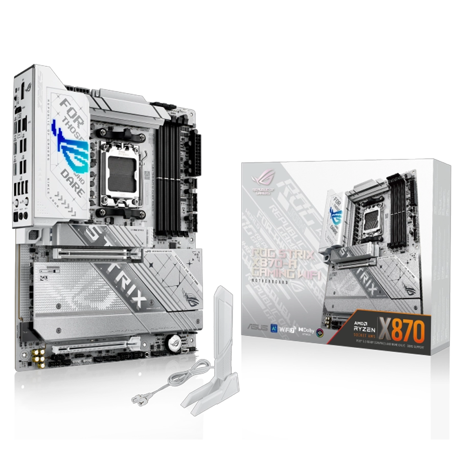 MOTHERBOARD ASUS ROG STRIX X870-A GAMING WIFI AMD AM5 ATX DDR5 PCIE 5.0 M.2 GEN5 LAN 2.5GB WIFI 7
