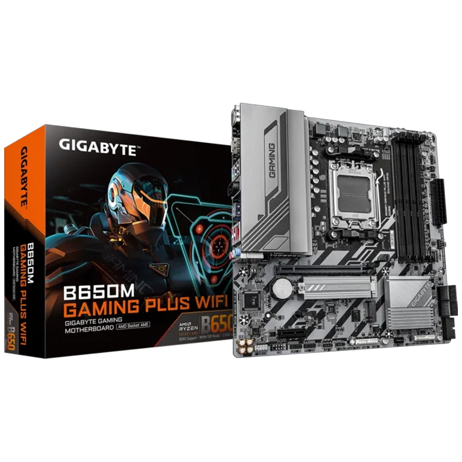 MOTHERBOARD GIGABYTE B650M GAMING PLUS WIFI REV. 1.3 AMD AM5 DDR5 PCIE 4.0 M.2 GEN4 WIFI6 LAN 2.5G