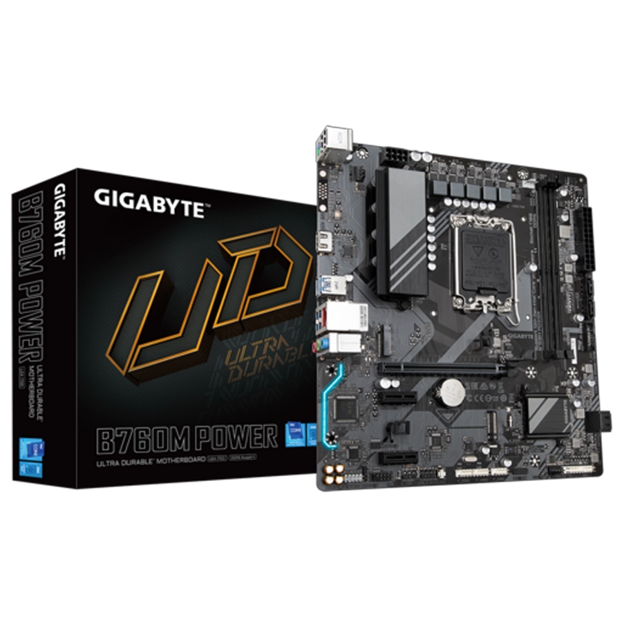 MOTHERBOARD GIGABYTE B760M POWER (REV. 1.0) INTEL LGA1700 MATX DDR5 PCIE 4.0 M.2 GEN4 2.5GBE
