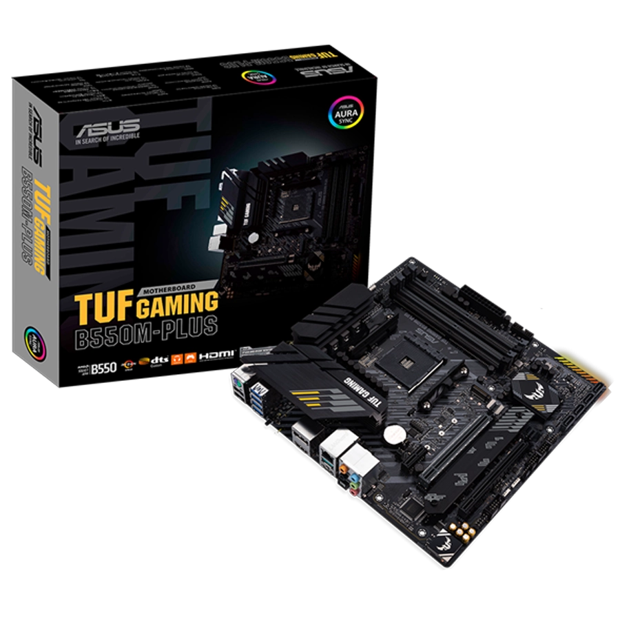 MOTHERBOARD ASUS TUF GAMING B550M-PLUS AMD AM4 MATX DDR4 PCIE 4.0 M.2 GEN4 LAN 2.5G