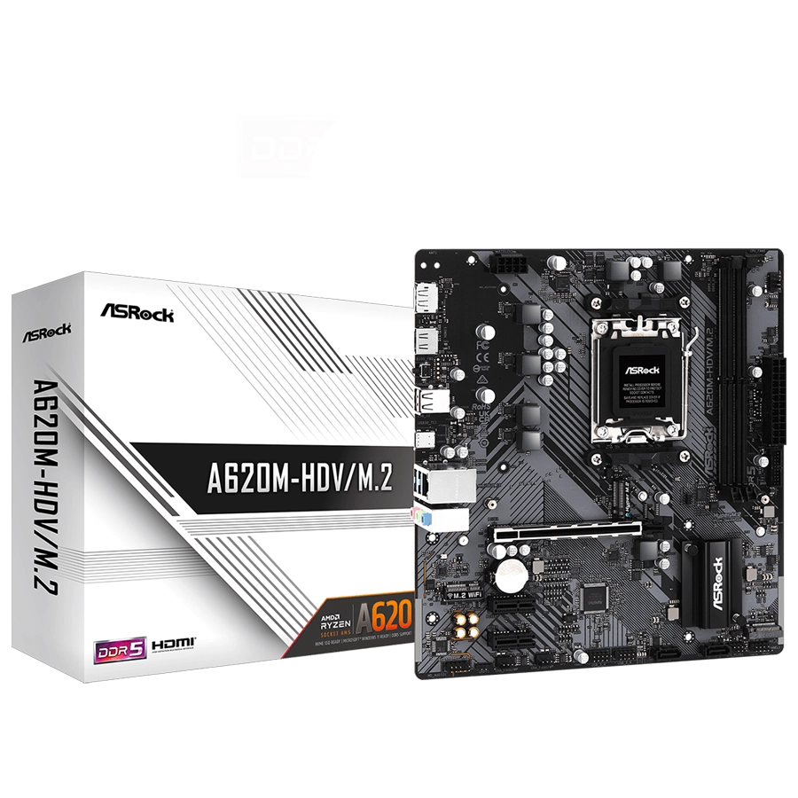 Motherboard ASRock A620M-HDV/M.2 AMD AM5 mATX DDR5 PCIe 4.0 M.2 Gen4