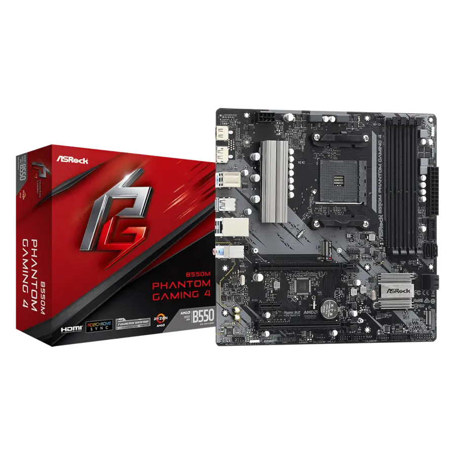 Motherboard ASRock B550M Phantom Gaming 4 mATX AMD AM4