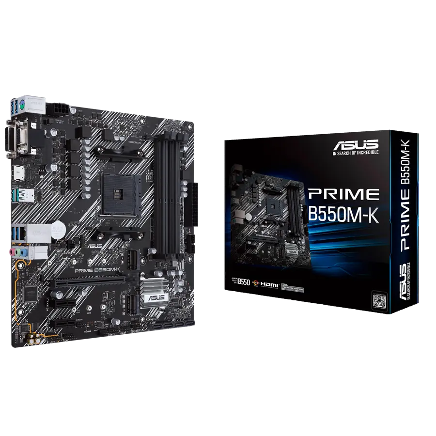 MOTHERBOARD ASUS PRIME B550M-K AMD AM4 DDR4 PCIE 4.0 M.2 GEN4