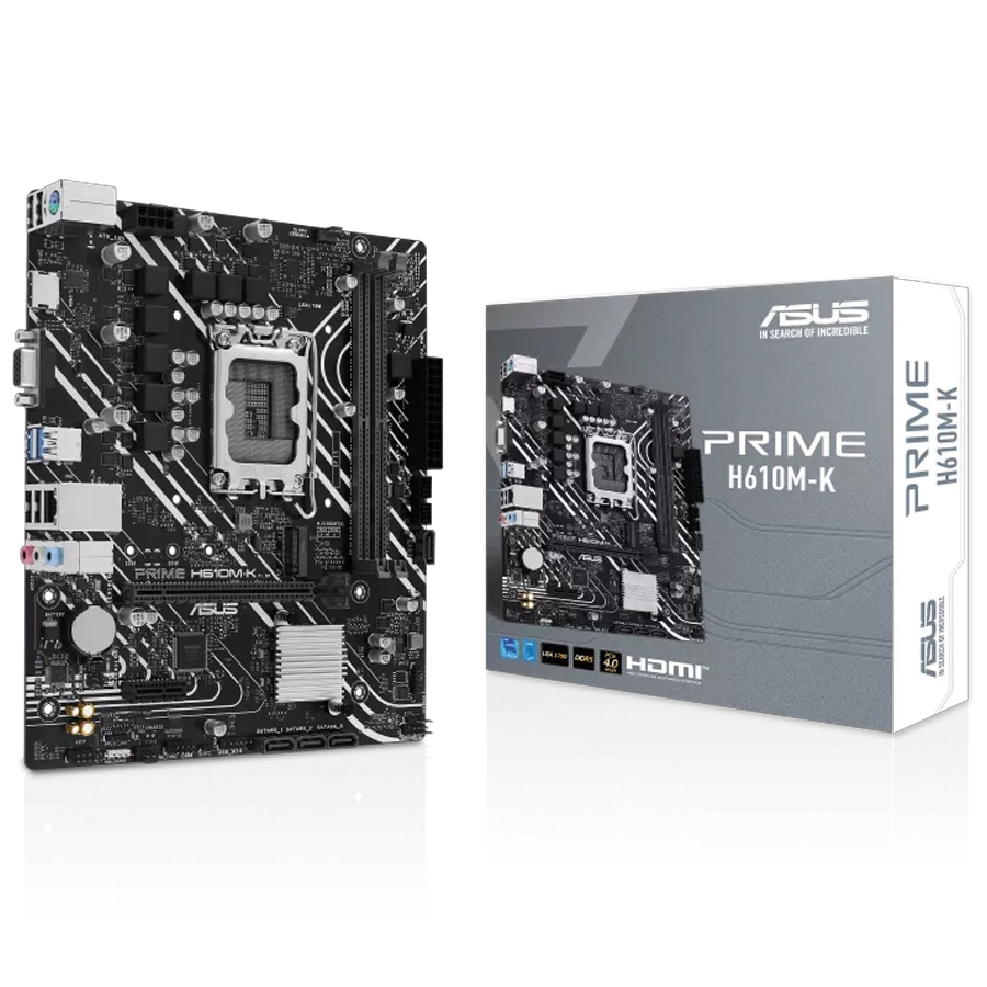 Motherboard ASUS PRIME H610M-K Intel LGA1700 mATX DDR5 PCIe 4.0 M.2 Gen3