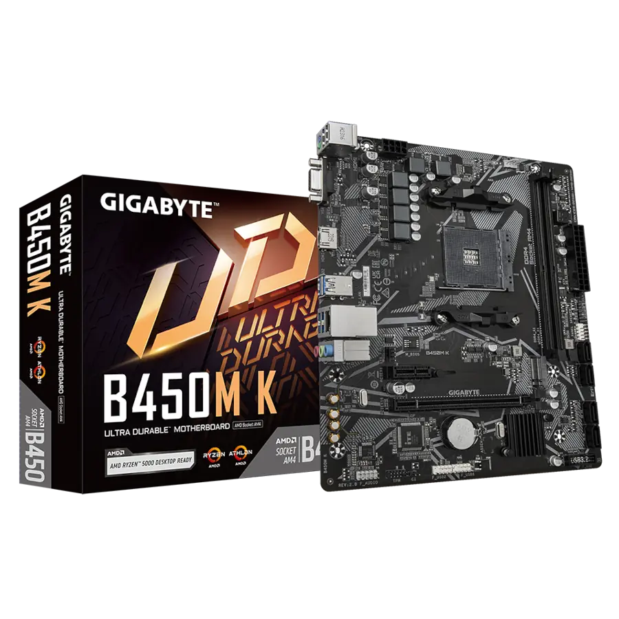 Motherboard GIGABYTE B450M K mATX AMD AM4