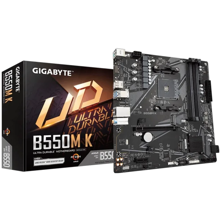 MOTHERBOARD GIGABYTE B550M K REV. 1.0 MATX AMD AM4 DDR4 PCIE 4.0 M.2 GEN4