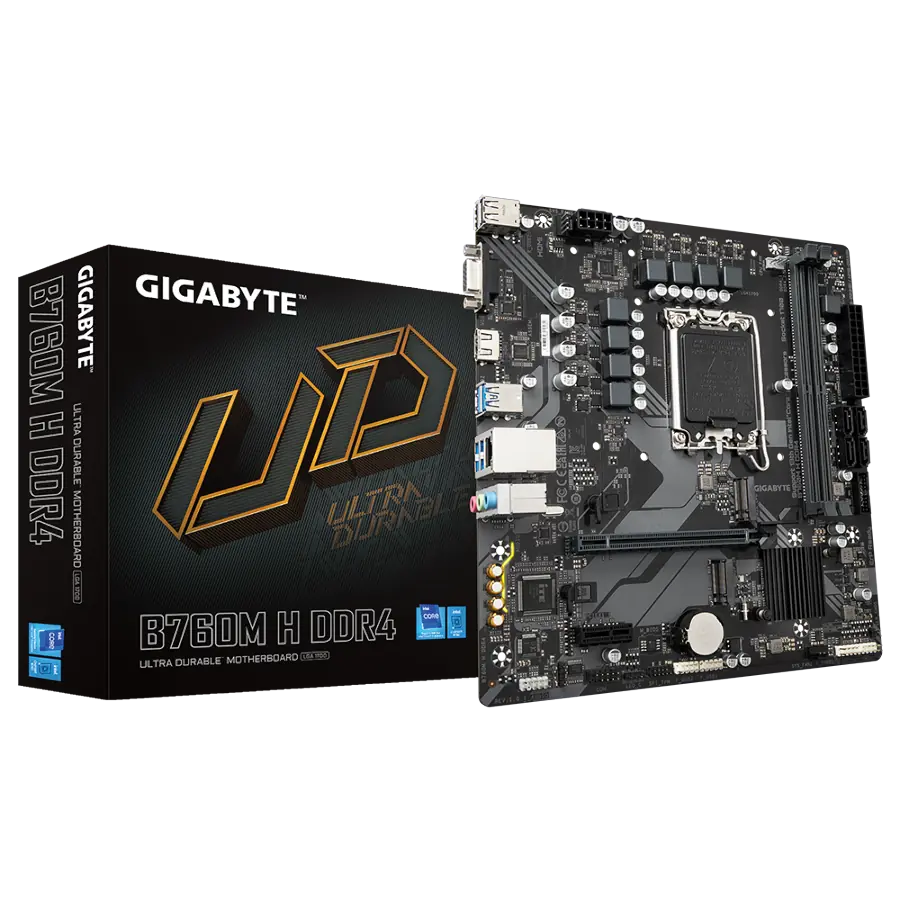 Motherboard GIGABYTE B760M H DDR4 mATX Intel LGA1700