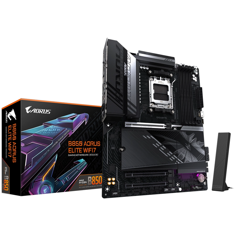 MOTHERBOARD GIGABYTE B850 AORUS ELITE WIFI7 REV. 1.1 AMD AM5 ATX DDR5 PCIE 5.0 M.2 GEN5 LAN 2.5GB