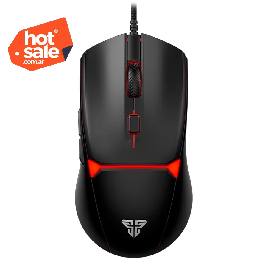 Mouse Gamer Fantech CRYPTO II VX7V2 Luz Rainbow 8K DPI 6 Botones USB Negro