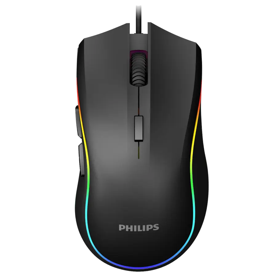 Mouse Gamer Philips G403 6400dpi 7 Botones Negro RGB