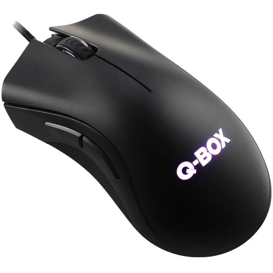 Mouse Gamer Q-BOX M942 6400 DPI 6 Botones LED 4 Colores