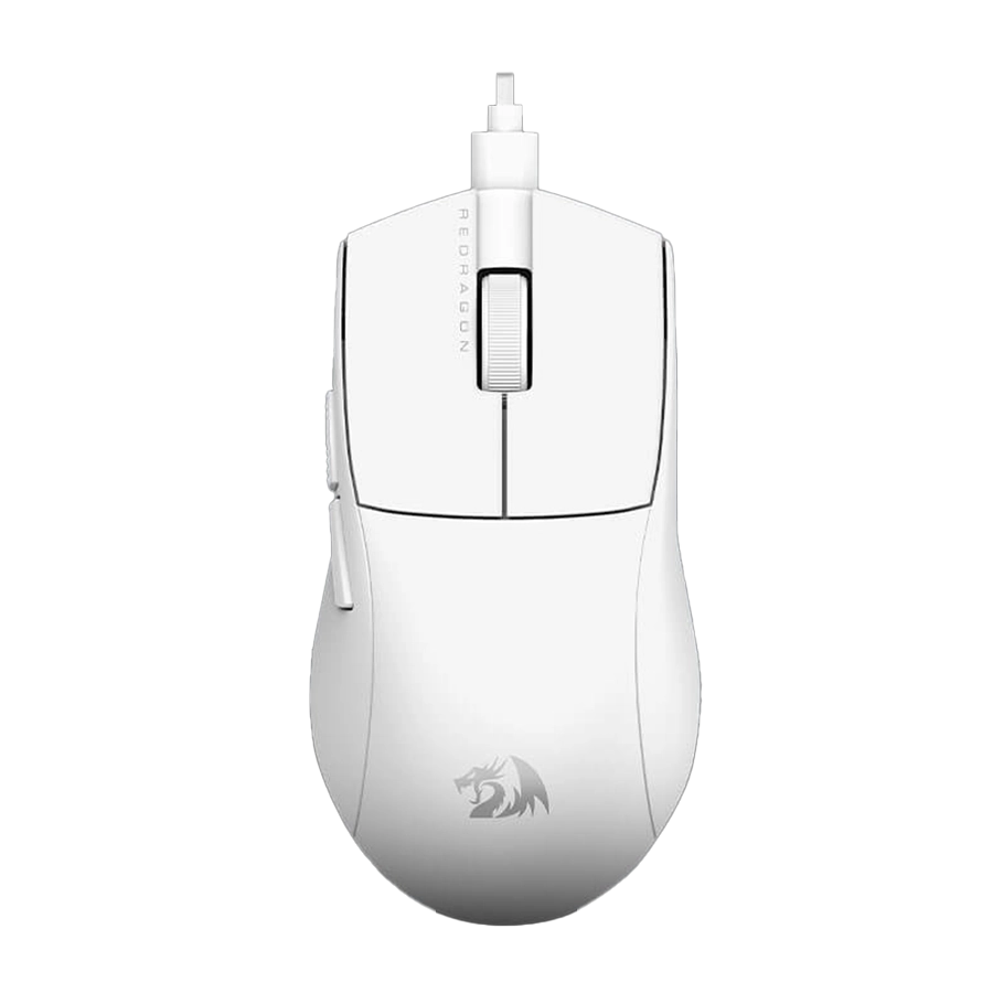Mouse Gamer Redragon K1NG King M724W 12400 DPI 1000Hz 5 Botones USB Blanco