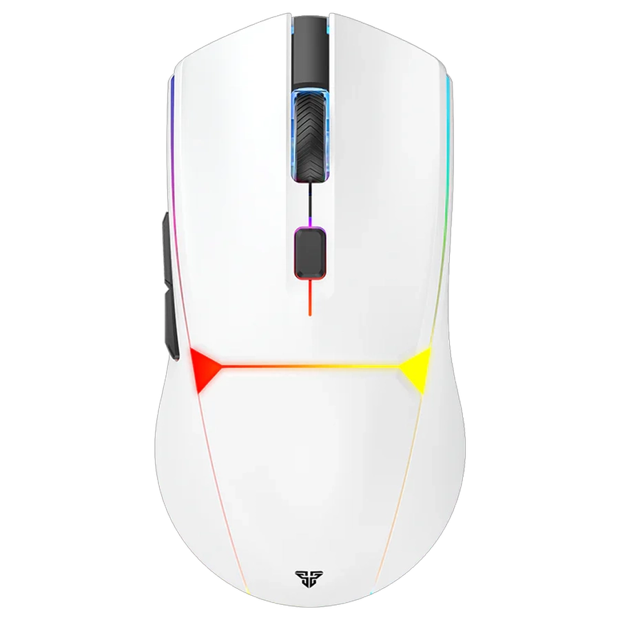 MOUSE INALÁMBRICO GAMER FANTECH CRYPTO II WIRELESS WG7V2 RECARGABLE ARGB GRIP 12K DPI USB BLANCO