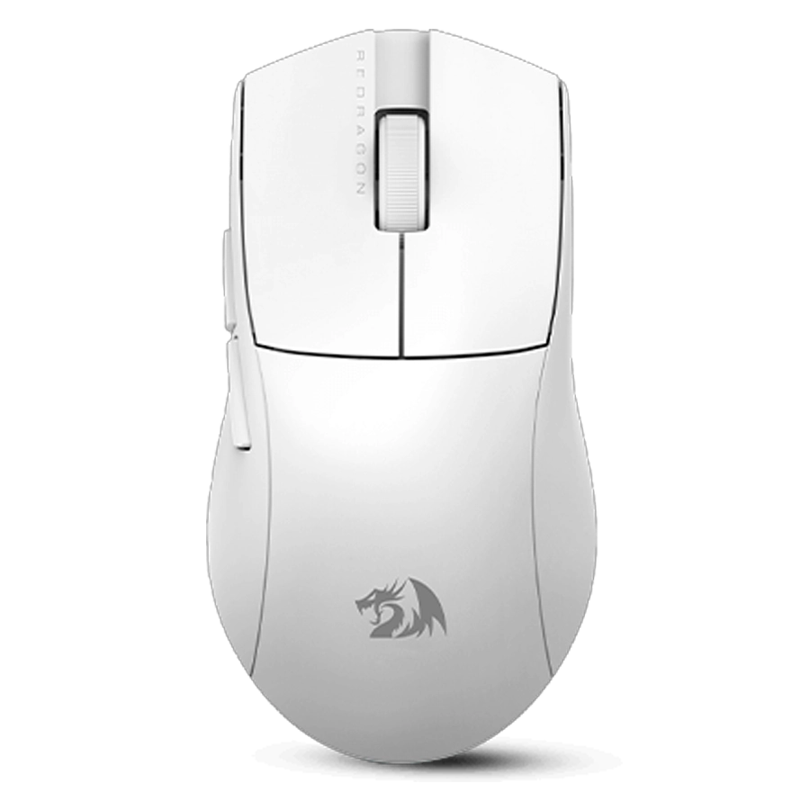 Mouse Inalámbrico Gamer Redragon K1NG Pro 1K M916W 26K DPI 5 Botones Bluetooth RF USB Blanco