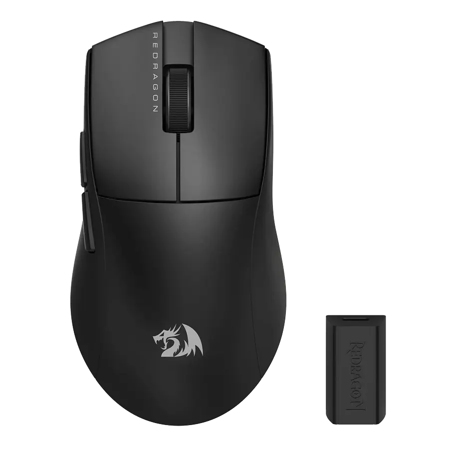 Mouse Inalámbrico Gamer Redragon K1NG Pro 1K M916 26K DPI 5 Botones Bluetooth RF USB Negro