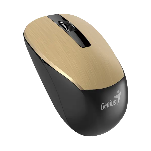 Mouse Inalámbrico Genius NX-7015 BlueEye 1200dpi Dorado