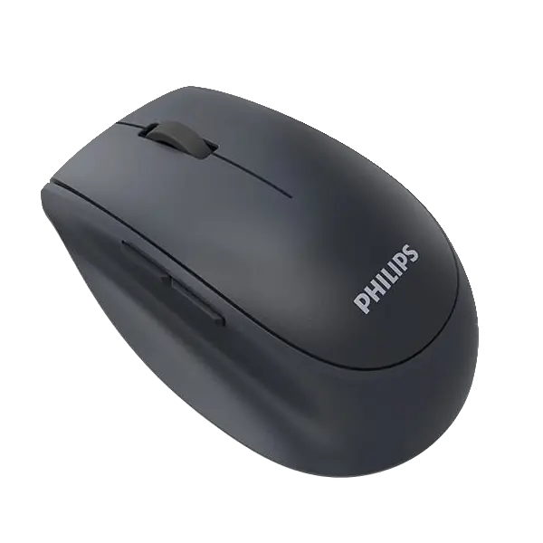 Mouse Inalámbrico Philips 6000 Series SPK7627 Bluetooth 2.4G 1600dpi Batería Recargable Gris