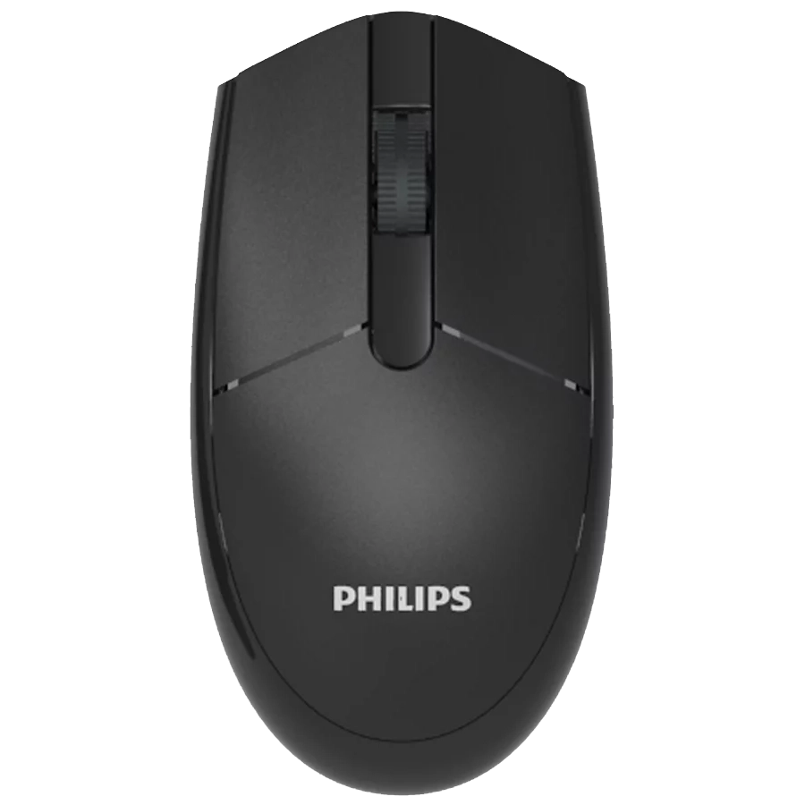 MOUSE INALÁMBRICO PHILIPS SPK7337 3000 SERIES 1200 DPI 2.4GHZ USB NEGRO