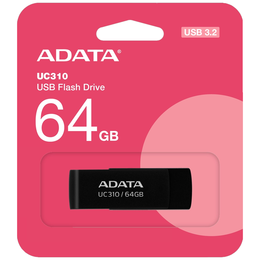 Pen Drive ADATA UC310 64GB USB 3.2 Gen1 Negro