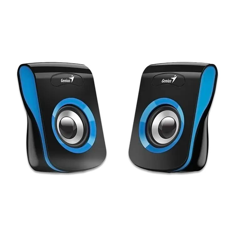 Parlantes Genius SP-Q180 Stereo 6W USB 3,5mm Azul