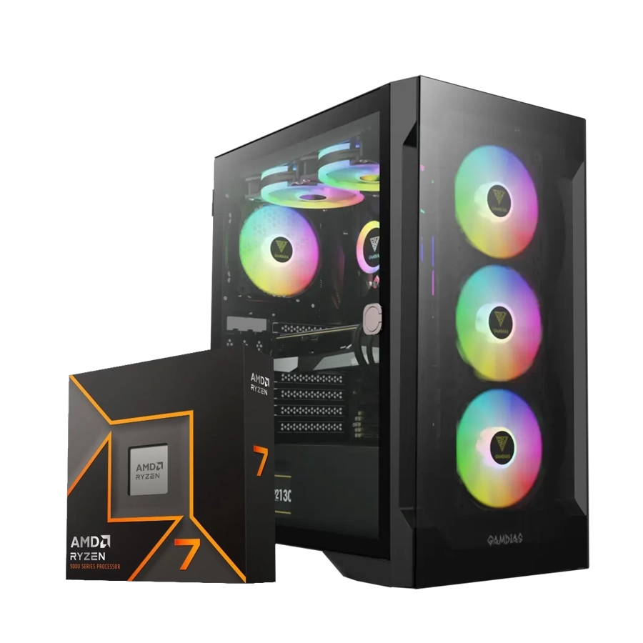 Pc armada AMD Ryzen 7 9700X + B650M WIFI + 32GB DDR5 + GeForce RTX 5070 + M.2 1TB 