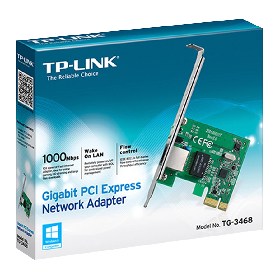 Placa de Red TP-Link TG-3468 v4.0 PCIe Gigabit 10/100/1000Mbps