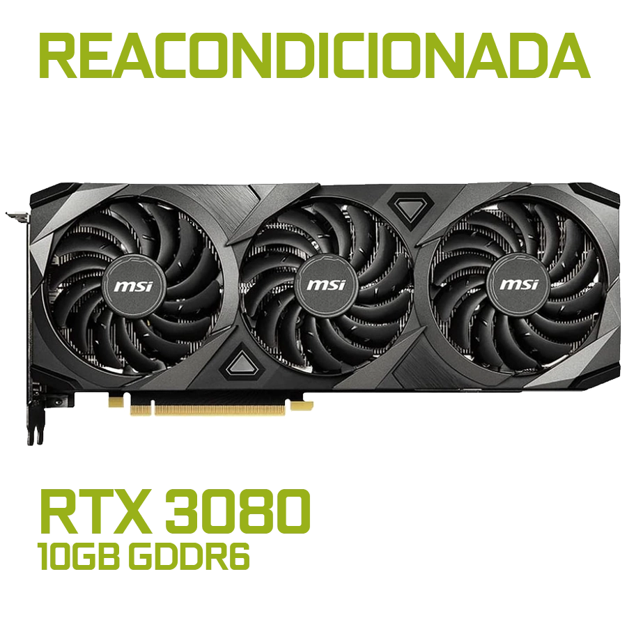 [REACONDICIONADA] Placa de Video MSI GeForce RTX 3080 VENTUS 3X 10GB GDDR6X 320bit PCIe 4.0