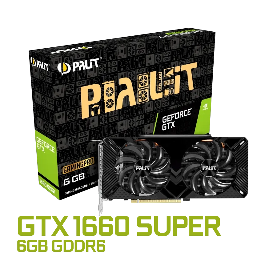 Placa de Video Palit NVIDIA GeForce GTX 1660 SUPER GP GamingPro 6GB GDDR6 PCIe 3.0