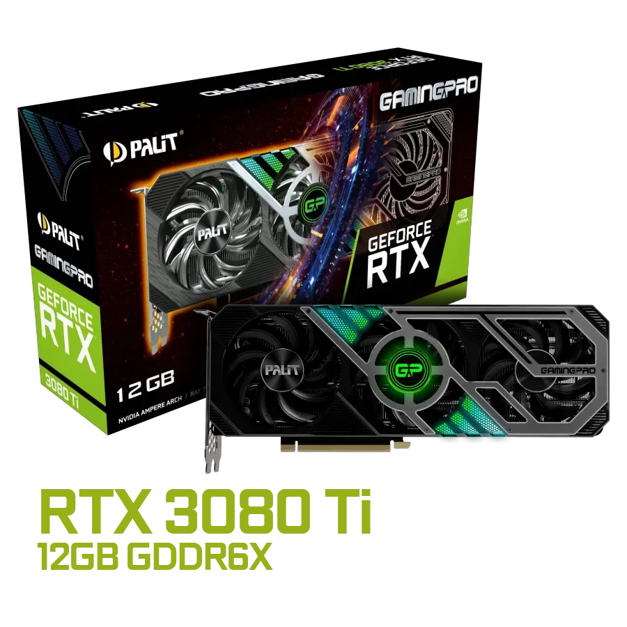 PLACA DE VIDEO PALIT NVIDIA GEFORCE RTX 3080 TI GAMINGPRO 12GB GDDR6X PCIE 4.0 ARGB