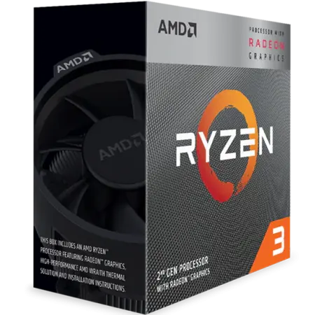 Procesador AMD Ryzen 3 3200G 4.0GHz 4MB Zen Gráficos Vega 8 AM4 c/ Cooler