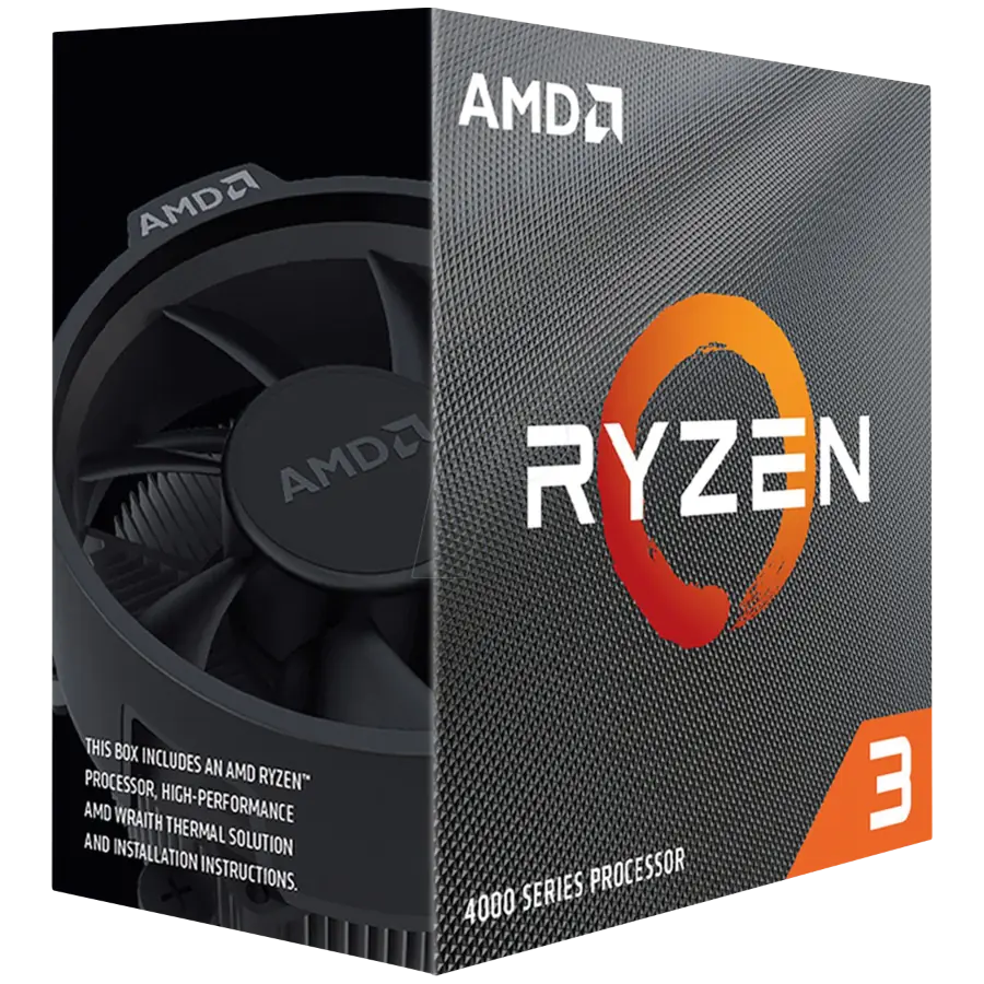 Procesador AMD Ryzen 3 4100 4.0GHz 4MB Zen2 AM4 c/ Cooler