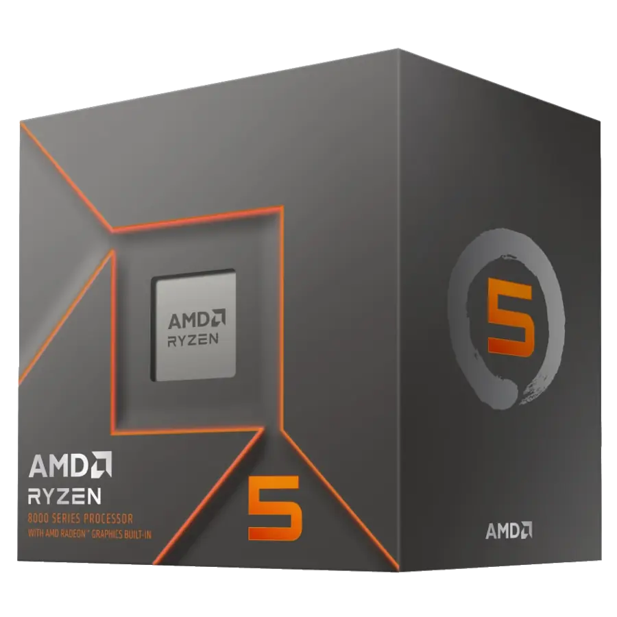 Procesador AMD Ryzen 5 8500G 5GHz 16MB 65W Gráficos Radeon 740M Zen4c AM5 c/ Cooler