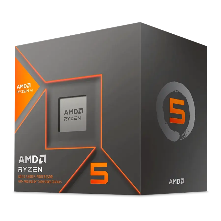 Procesador AMD Ryzen 5 8600G 5GHz 16MB 65W AI Gráficos Radeon 760M Zen4 AM5 c/ Cooler