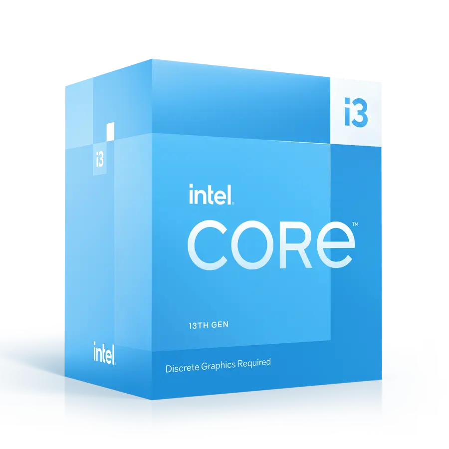 Procesador Intel Core i3-13100F 4.5GHz 12MB Raptor Lake LGA1700 c/ Cooler