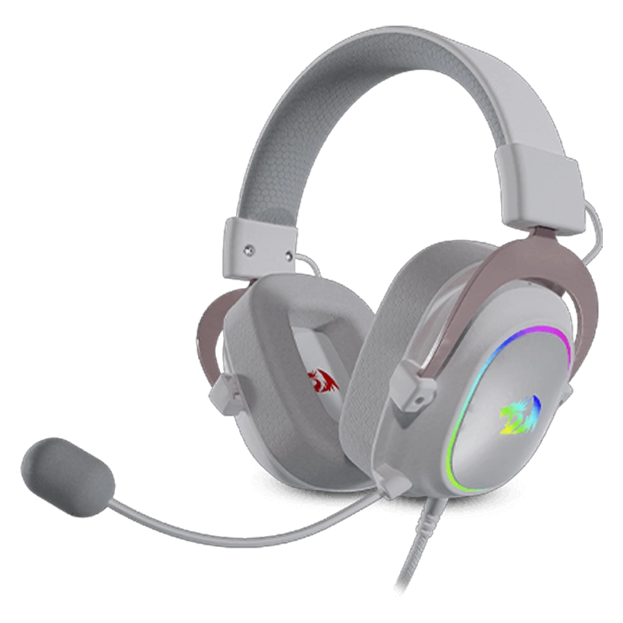 AURICULARES GAMER REDRAGON ZEUS X H510W-RGB 53MM 7.1 SURROUND USB BLANCO
