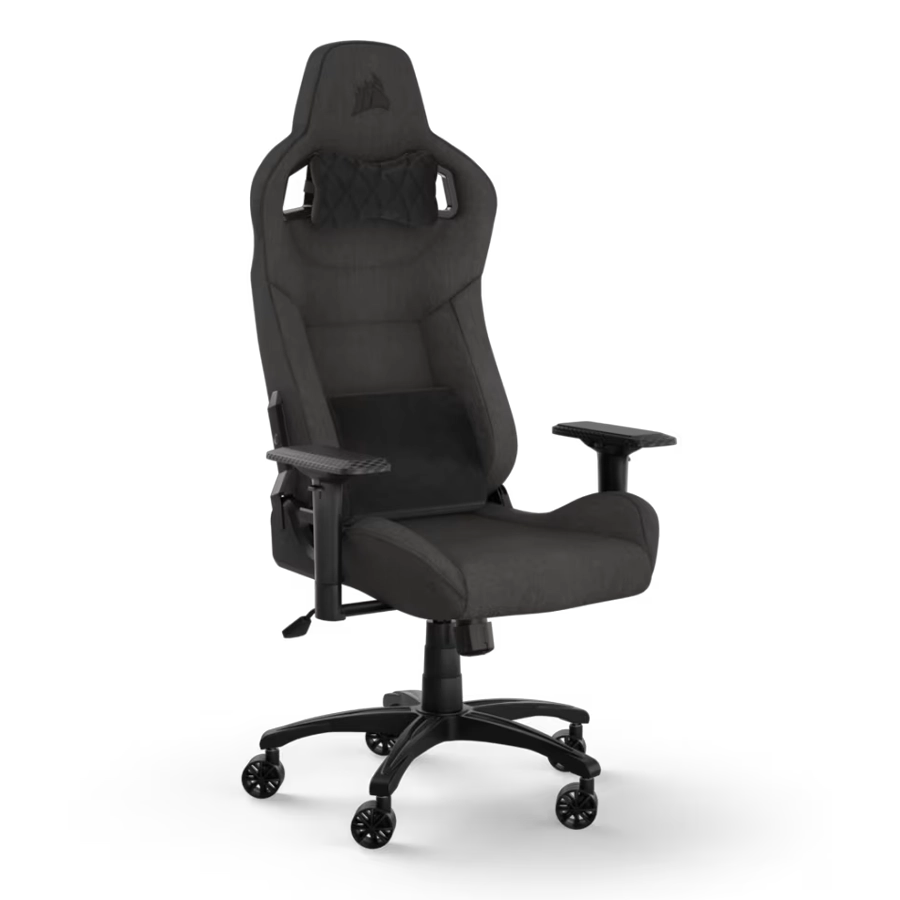Silla Butaca Gamer CORSAIR T3 RUSH 2023 Tejido Suave Carbón