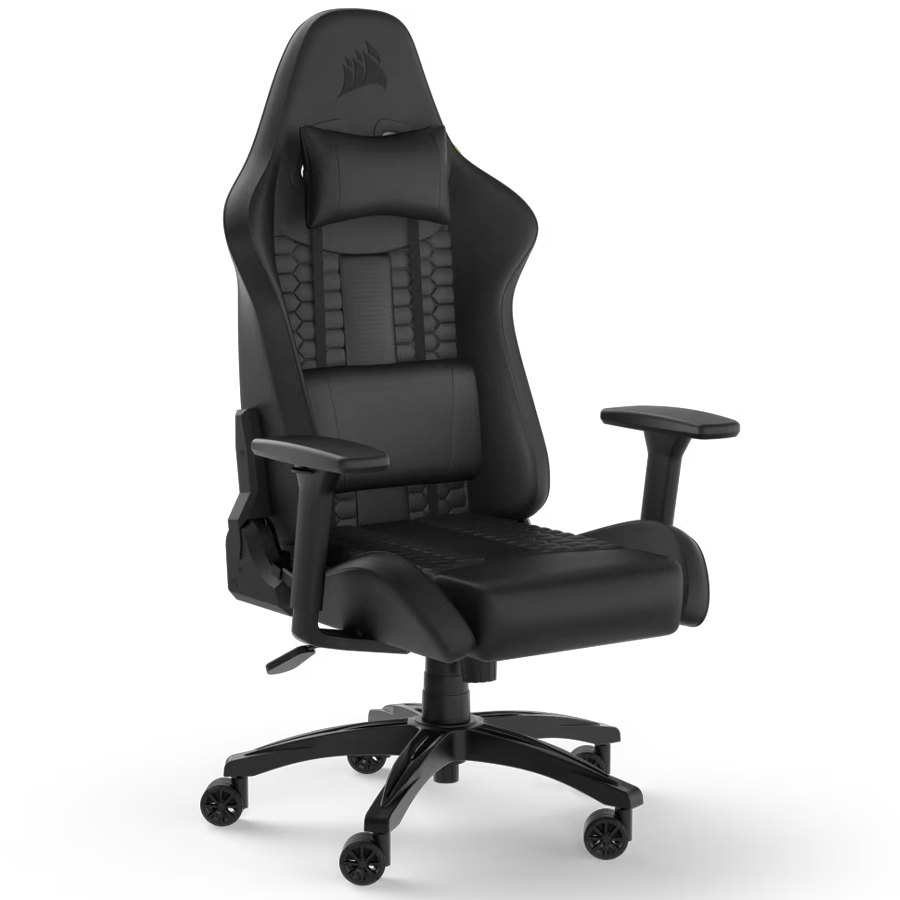 SILLA BUTACA GAMER CORSAIR TC100 RELAXED CUERINA NEGRO