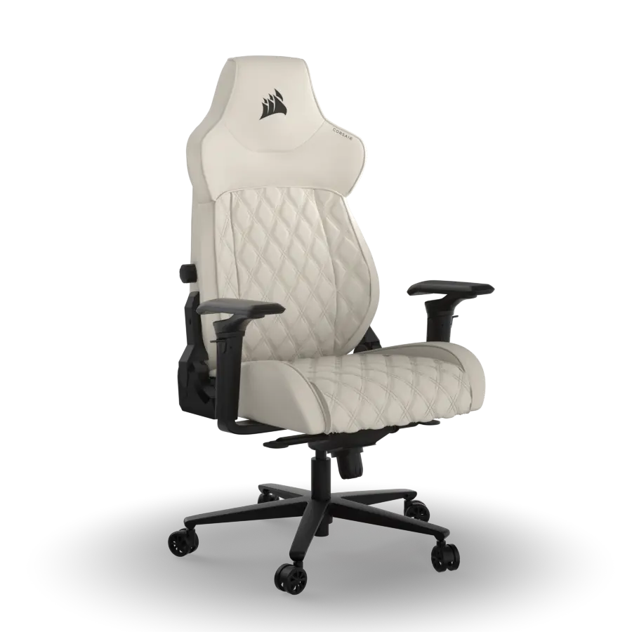 Silla Gamer CORSAIR TC500 LUXE Frost Tejido Blanco